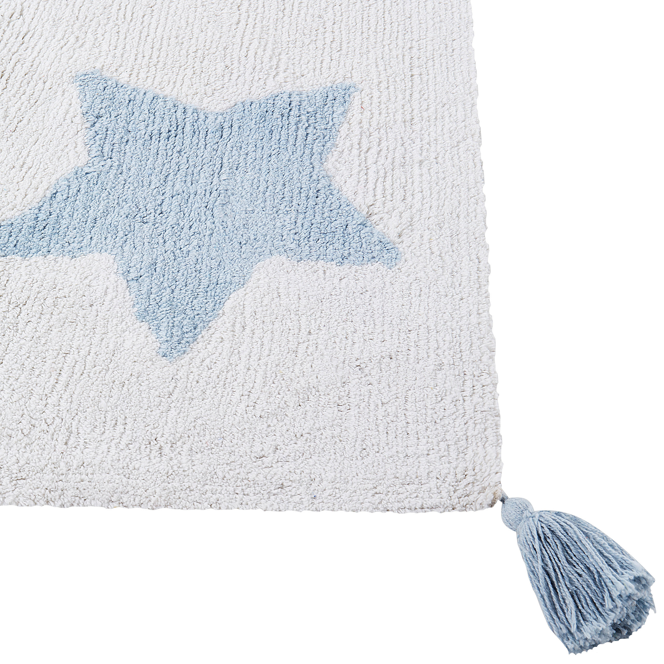 KINDERTEPPICH Merevi 140/200 cm - Blau/Gelb, Textil (200/140cm) - Beliani