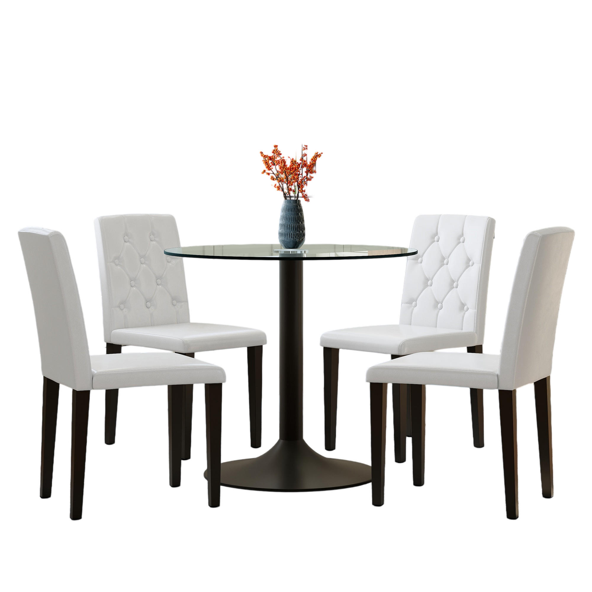 ComfortXL Essgruppe Weiß 85x75x85 cm