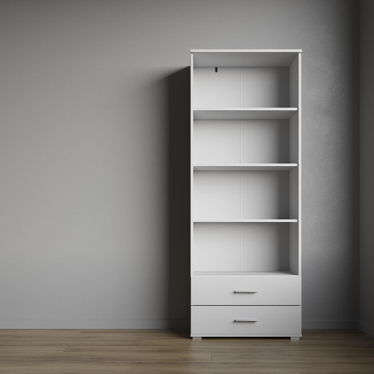 BÜCHERREGAL Weiß 40/180/34 - Weiß, Holzwerkstoff (40/180/34cm) - RAUMHIRSCH FURNITURE