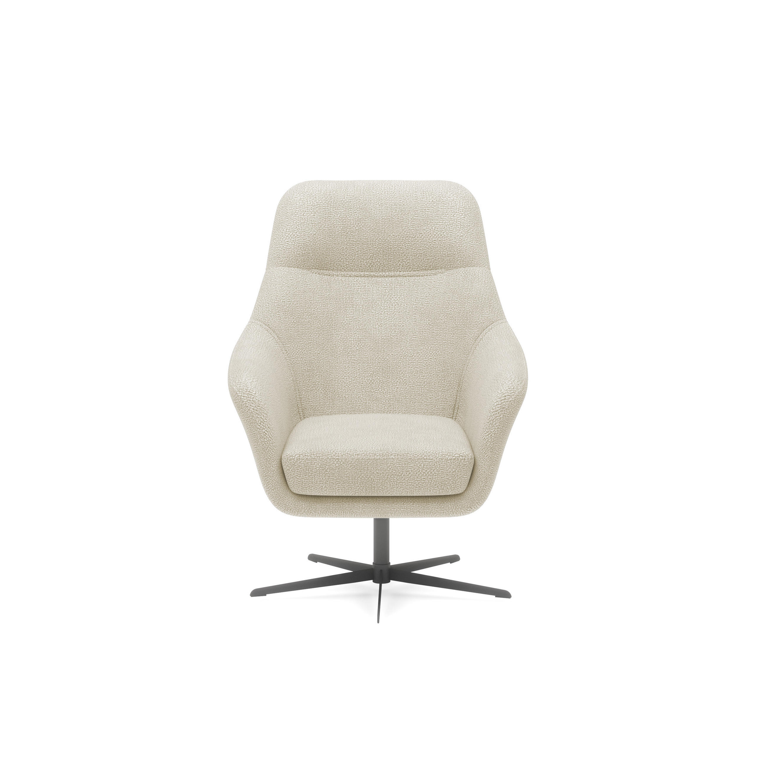 DomoHome Relaxsessel Creme 76x97x76 cm