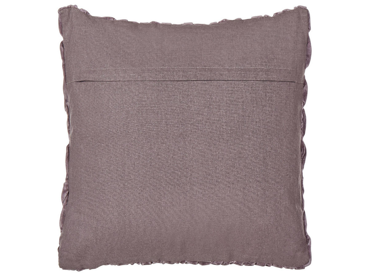 DEKOKISSEN Violett 45/45 cm Chirita - Violett, Textil (45/45/5cm) - Beliani