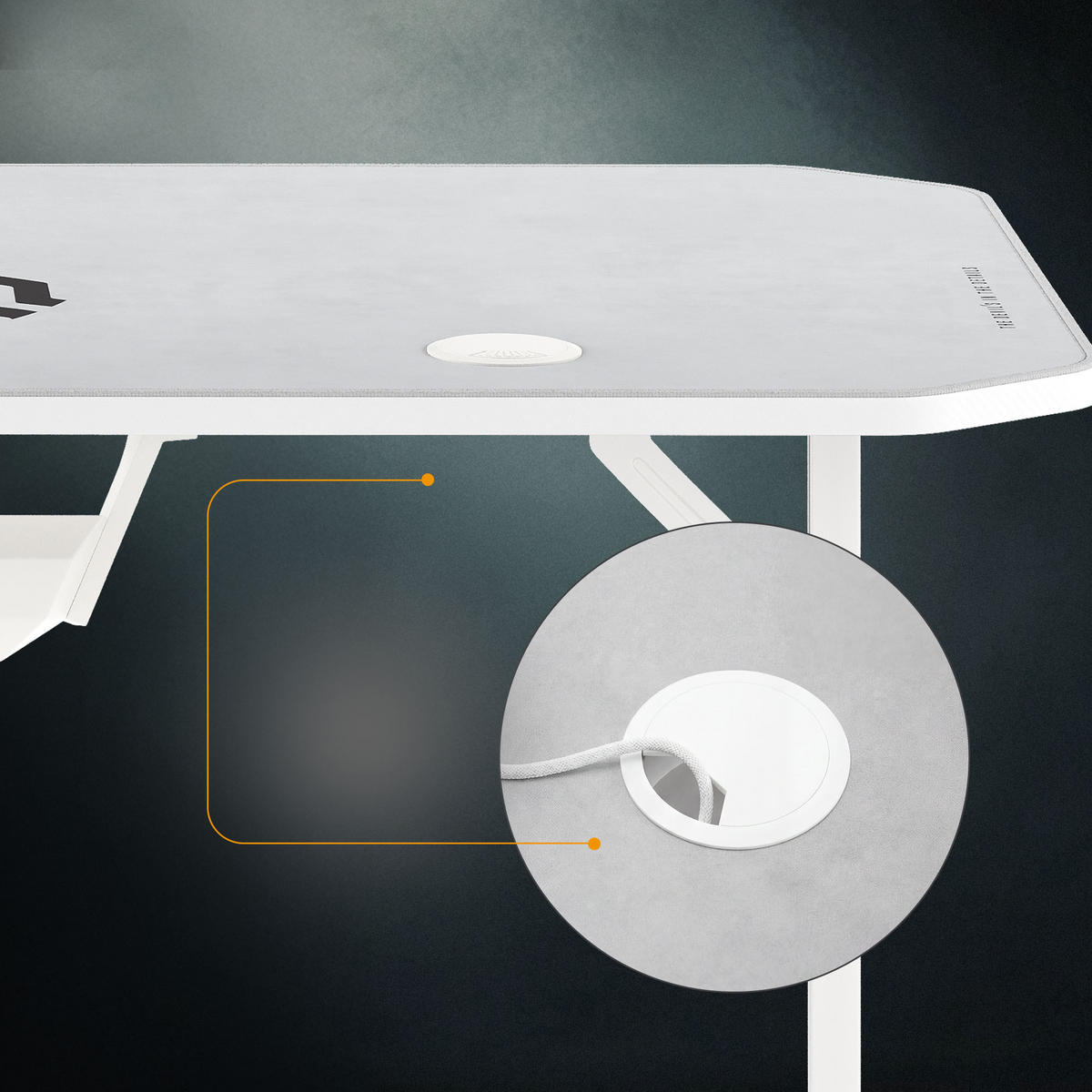 SCHREIBTISCH X-Mate - Weiß, Holzwerkstoff (60/140/75cm)