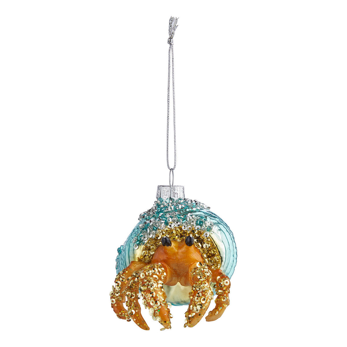 BAUMANHÄNGER Hang On Krabbe - Hellblau, Glas (10/7/10cm) - Butlers