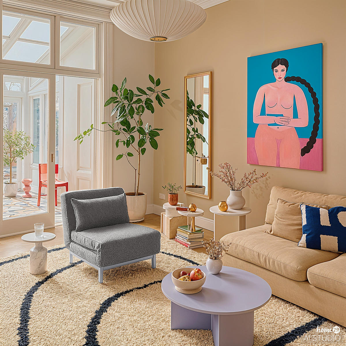 SCHLAFSESSEL - Silberfarben/Grau, Textil/Metall (77/80/85cm) - home24