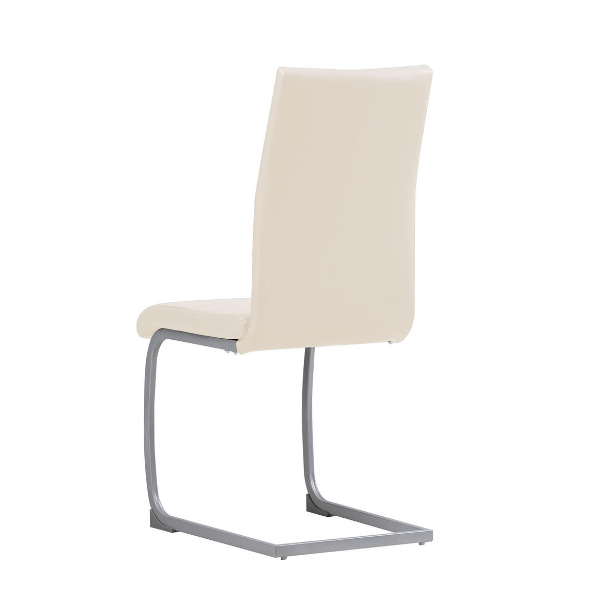 FREISCHWINGER MURANO, 4er Set, beige, kunstleder - Beige, Metall (45/99/59cm) - Albatros