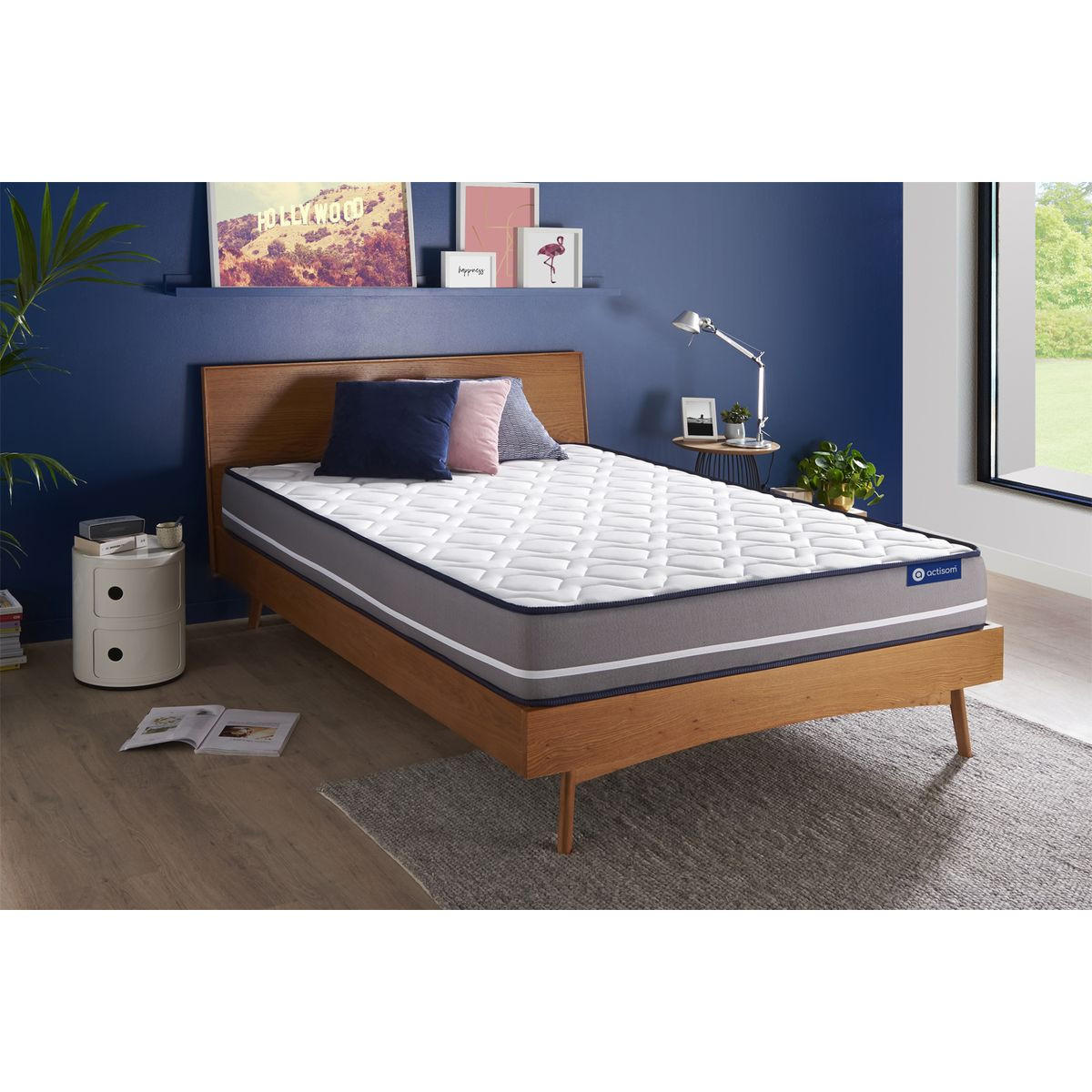 MATRATZE Actiflex pur Taschenfederkern 140 x 200 cm h3 - Weiß, Textil (140/200cm) - ACTISOM