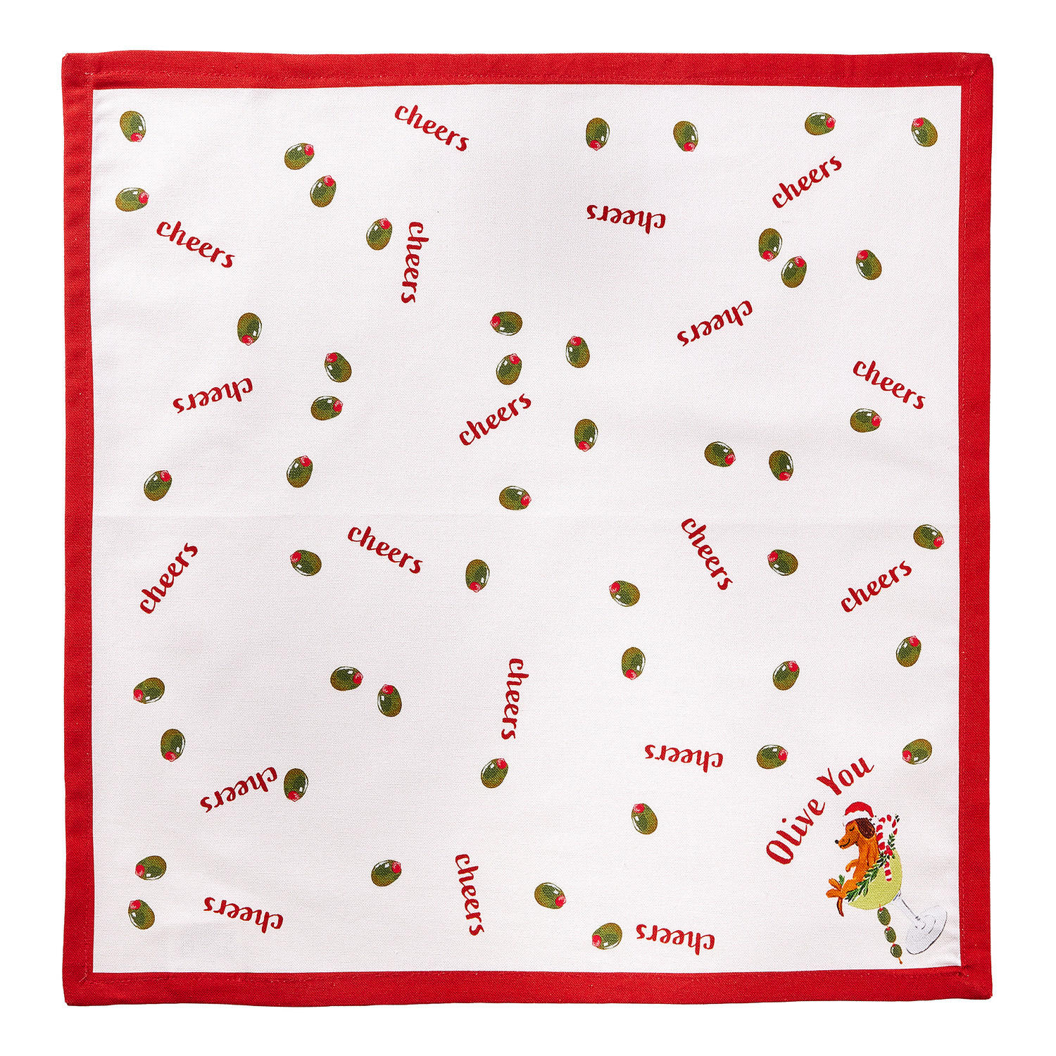 SERVIETTE Dirty Martini - Beige, Textil (42/42cm) - Butlers