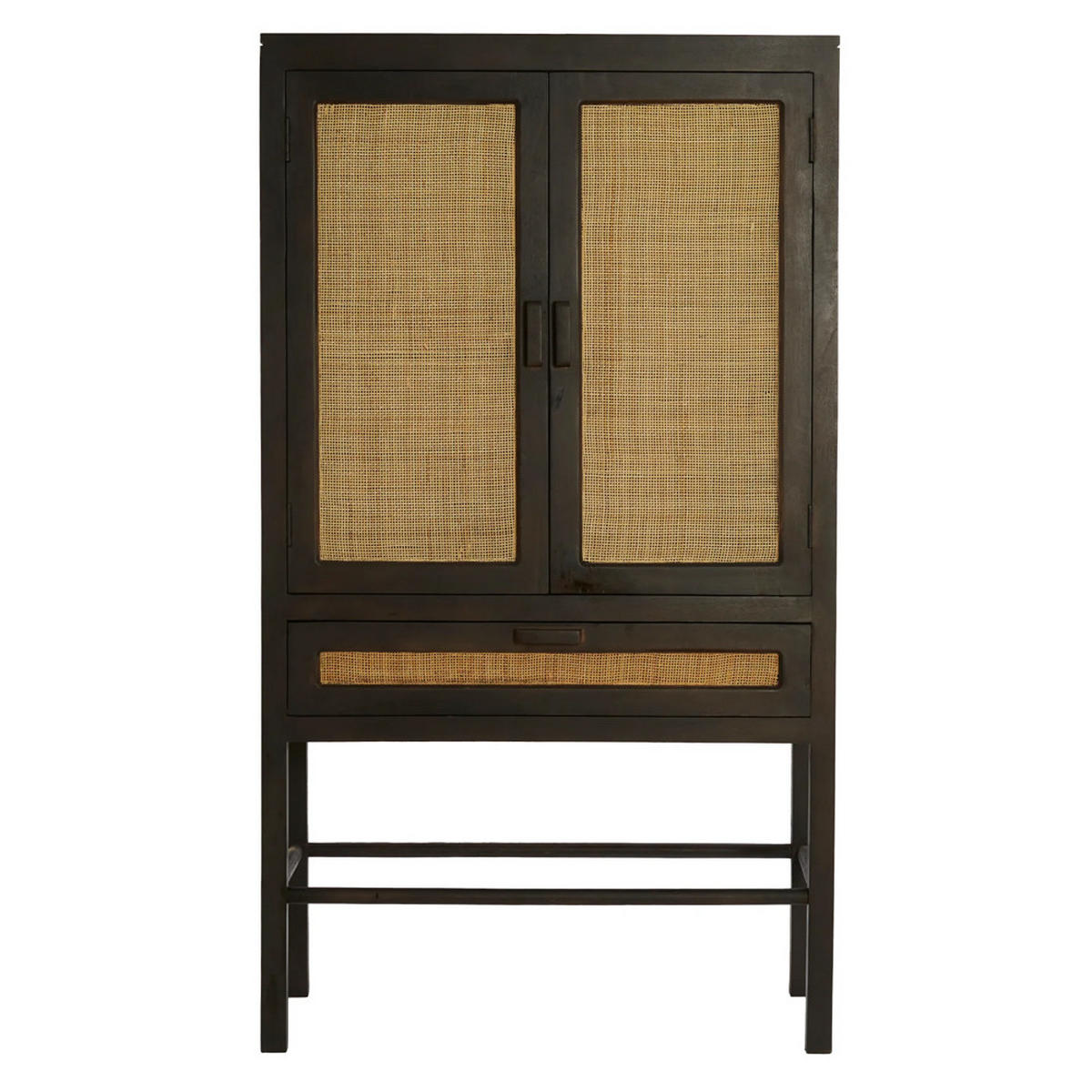 HIGHBOARD NIPOS 90x45x160 cm, Mangoholz, Braun - Braun, Holz (90/160/45cm) - Light & Living