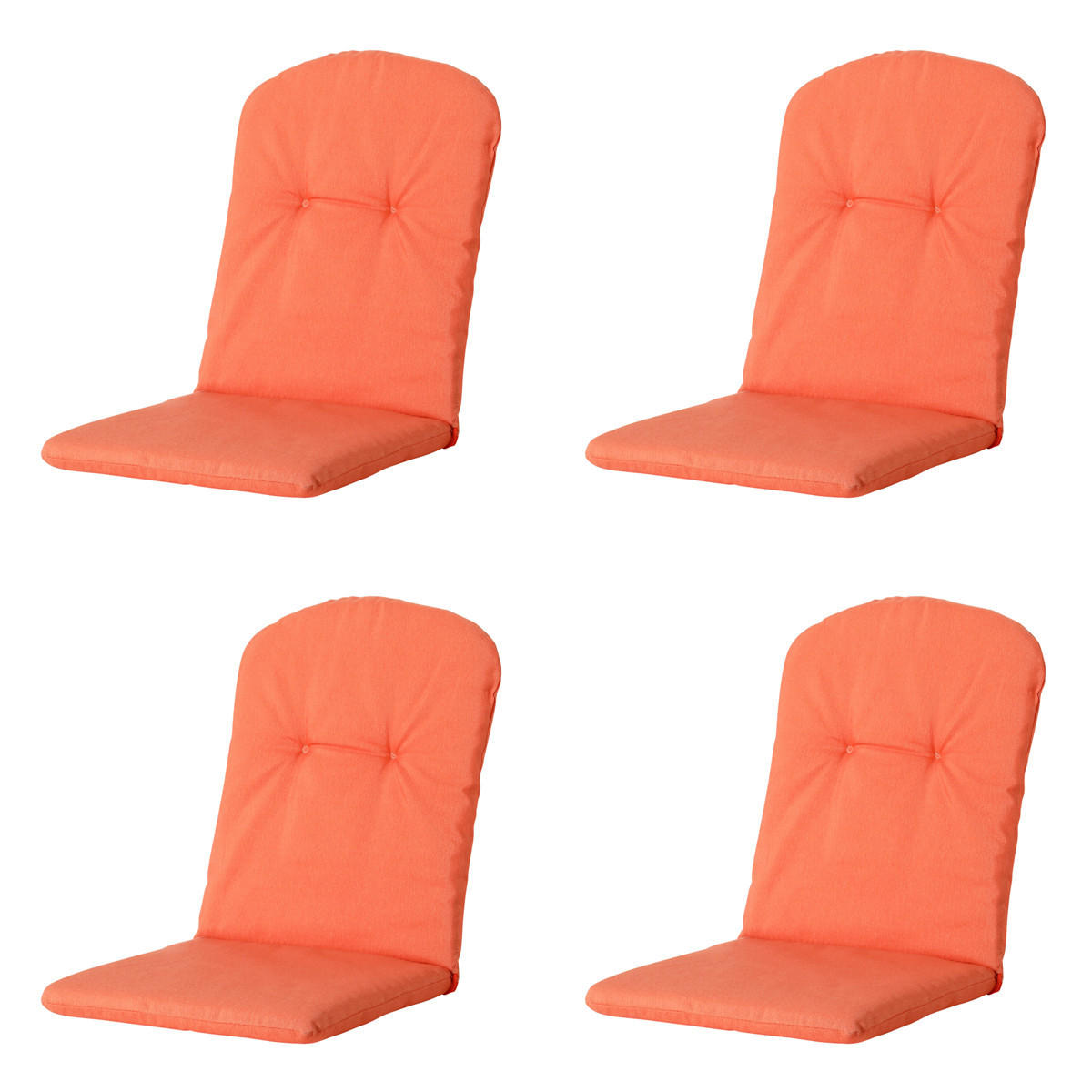GARTENSTUHLKISSEN Panama 96/45 cm 4er-Set - Orange, Textil (45/5/96cm) - Madison