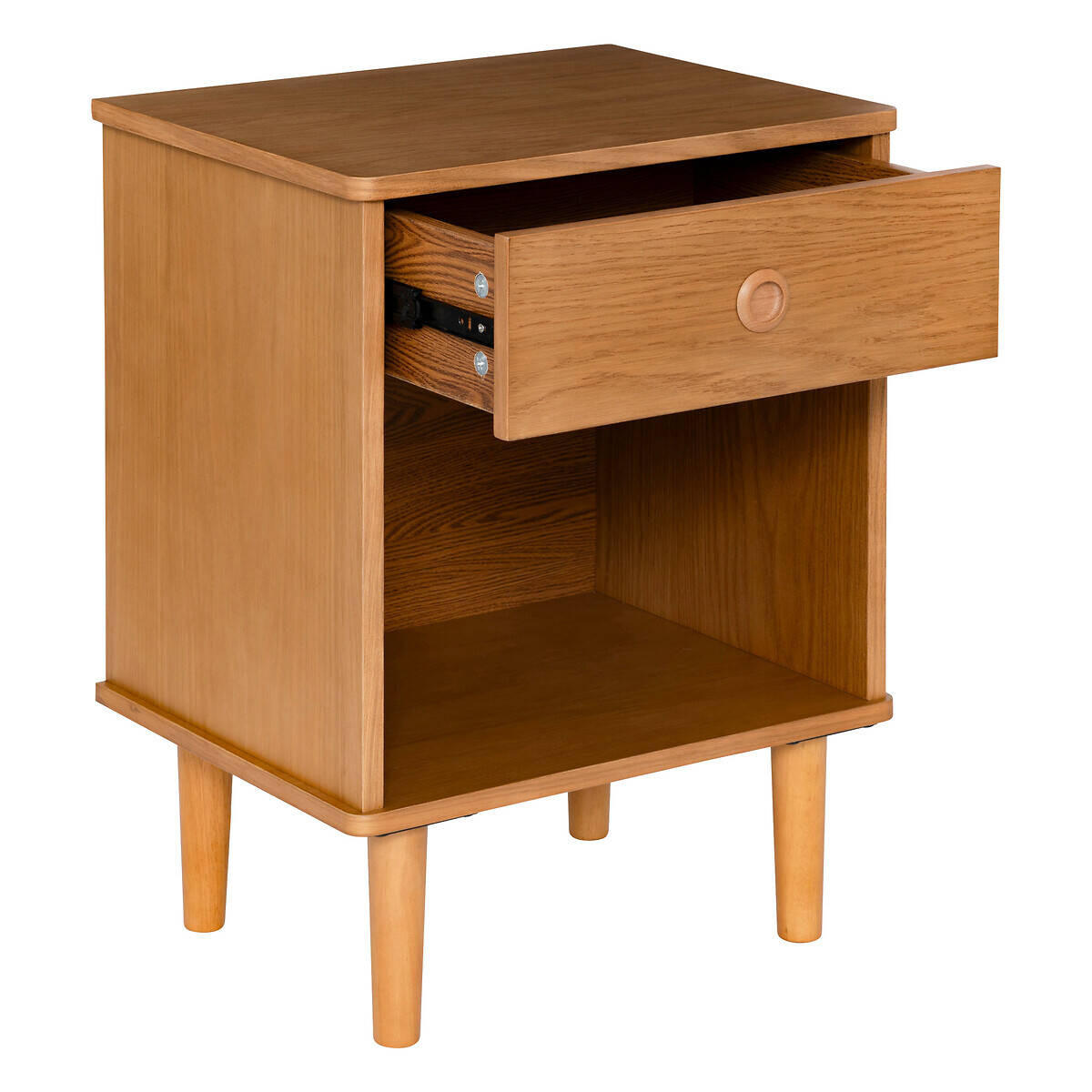 NACHTTISCH Charlie 44,5/35/61 cm - Braun, Holzwerkstoff (35/61/44.5cm) - Atmosphera Createur d´interieur