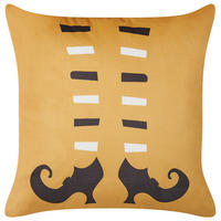 DEKOKISSEN Orange 45/45 cm Covasna - Orange, Textil (45/45cm) - Beliani
