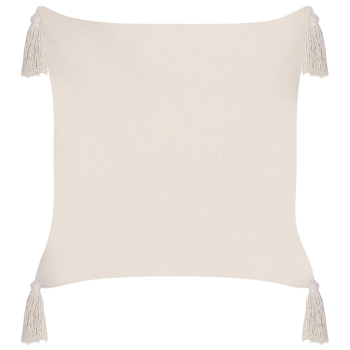 DEKOKISSEN 2er-Set Taupe 42/42 cm Hakone - Graubraun, Textil (42/42cm) - Beliani