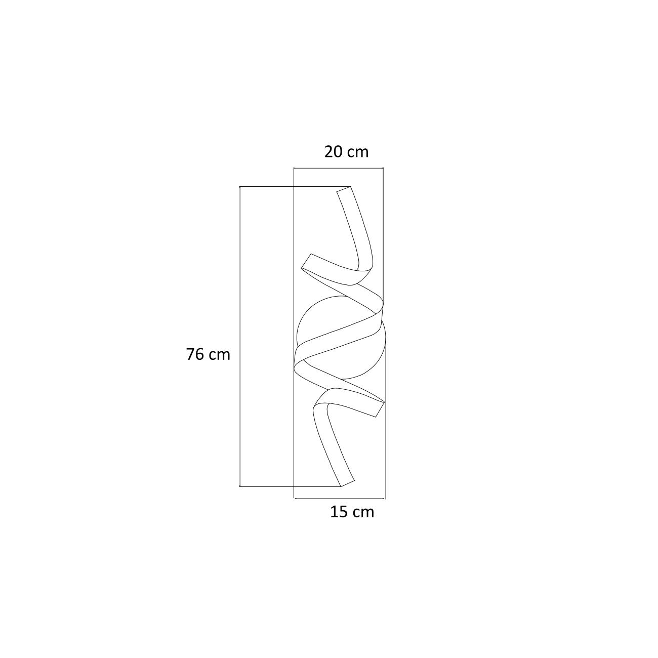 WANDLEUCHTE Kauai, Weiß, 76cm - Weiß, Metall (20/76/76cm) - KOSILUM