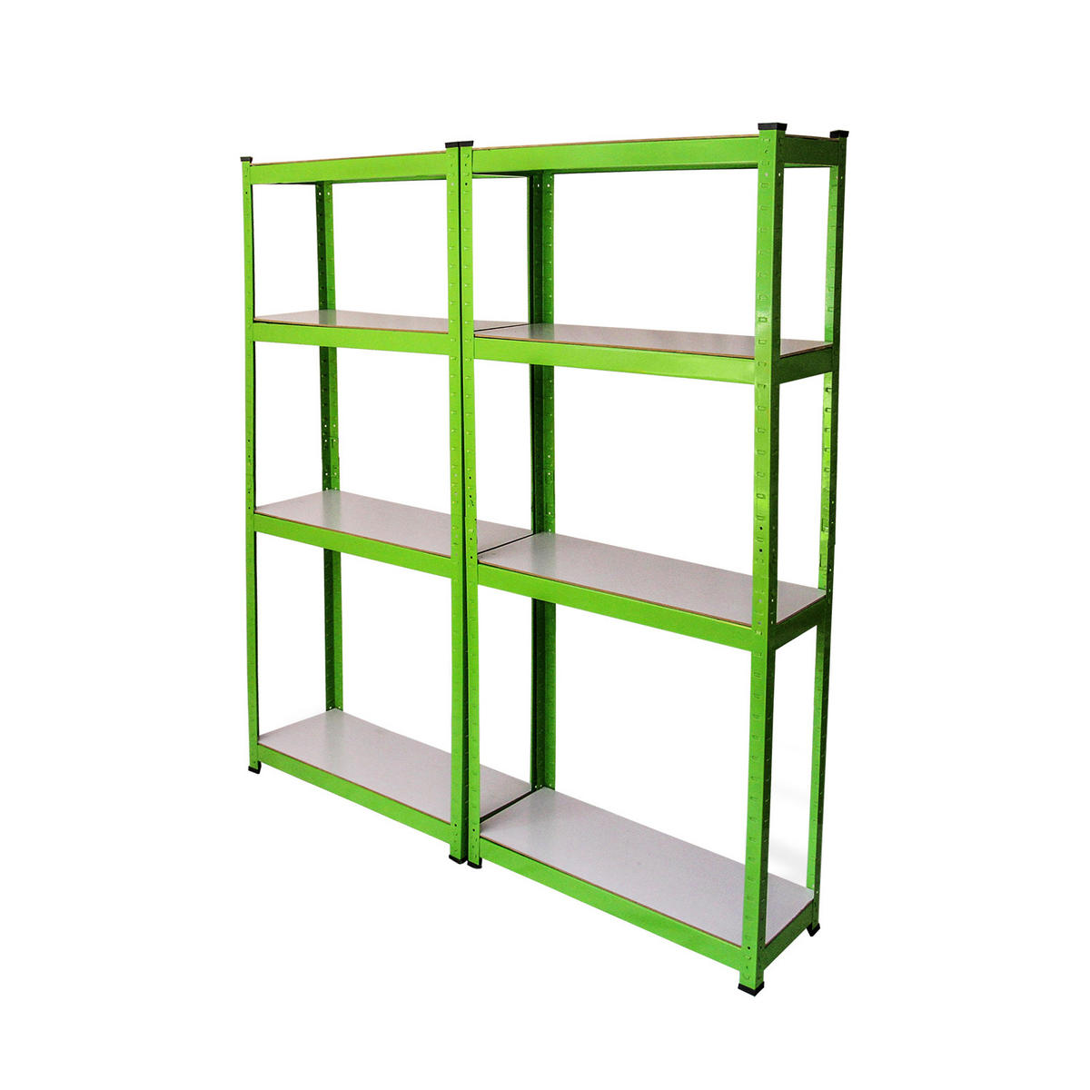 POLYTUNNEL 25mm 4m x 2m mit Regale - Grün, Kunststoff (200/1/400cm) - Monstershop