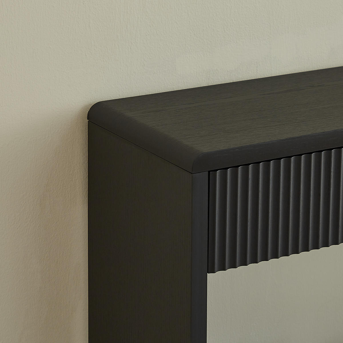 KONSOLENTISCH DE-37301 150 cm breit mit 2 Schubladen Schwarz - Schwarz, Holzwerkstoff (150/35/85cm) - ComfortXL