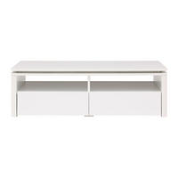 COUCHTISCH - 110 cm x 60 cm - Holz, Platte - Weiß - SYLPIA - Weiß, Holz (60/110/34cm) - Vente-Unique