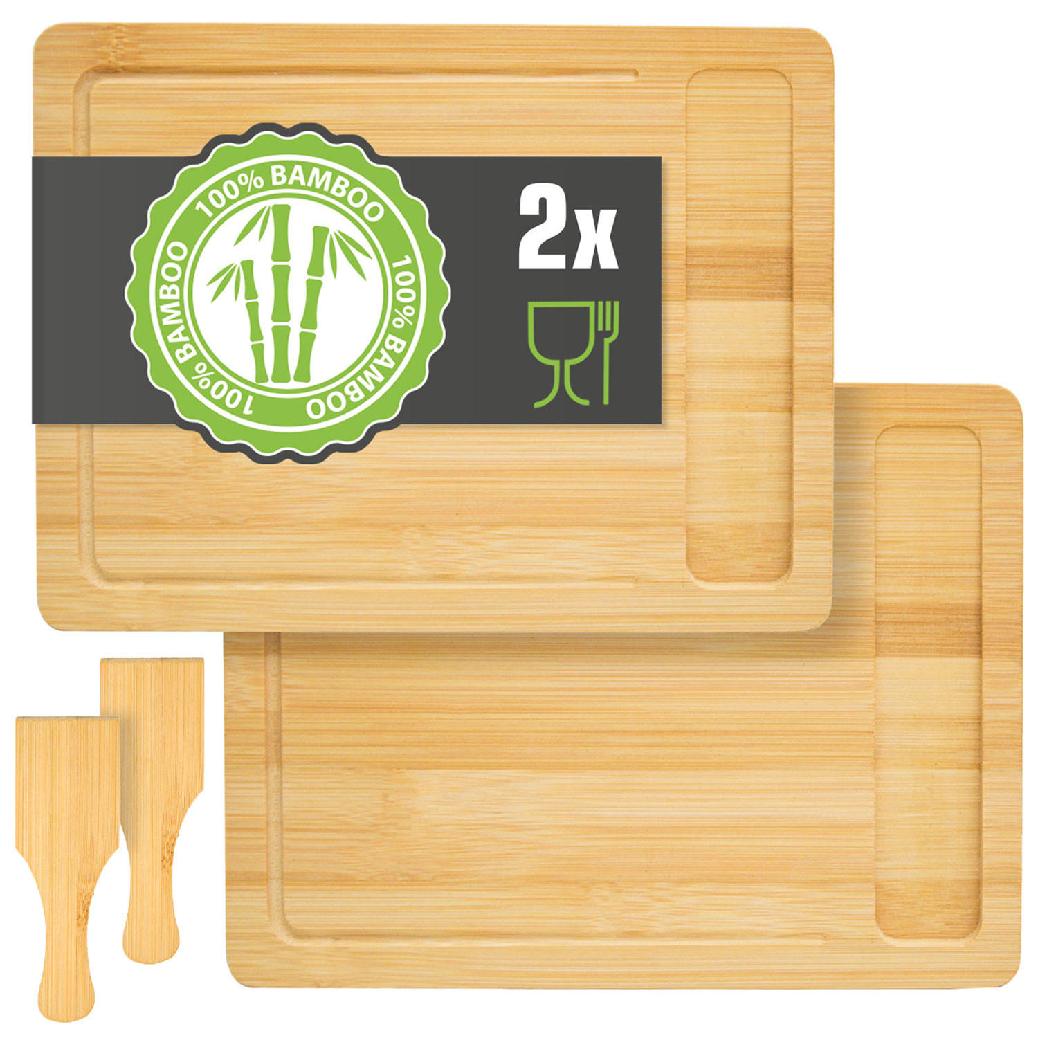 SCHNEIDEBRETT 22/30/1,2 cm, Bambus - Braun, Holz (22/30cm) - Dunedesign
