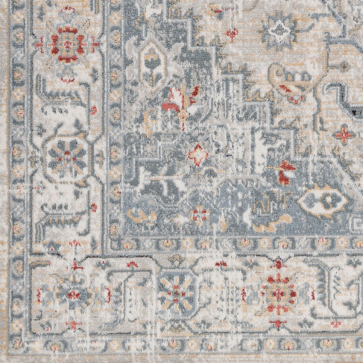 VINTAGE-TEPPICH 160/220 cm Blau - Blau, Naturmaterialien/Textil (160/220cm) - LIVABLISS
