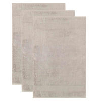 GÄSTETUCH Unisex Gästetuch One Braun 3er Pack Baumwolle - Taupe, Textil (30/50cm) - Villeroy & Boch