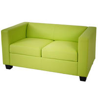 2-SITZER-SOFA Hellgrün - Hellgrün, Textil (137/70/75cm) - MCW