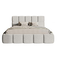 POLSTERBETT Cloudy Hellgrau Chenille mit Bettkasten 180 cm - Hellgrau, Textil (180/200cm) - Selsey