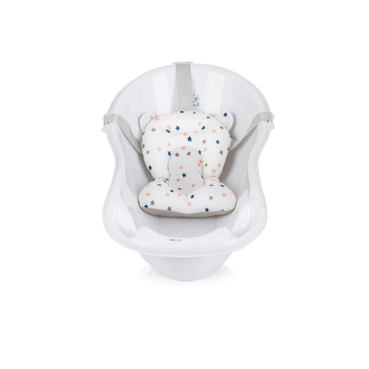 BABYBADENETZ Multi weiß Kunststoffbügel, Polyester, Baby Badenetzt und Kissen, 100% Polyester - Weiß, Textil (35/45cm) - Chipolino