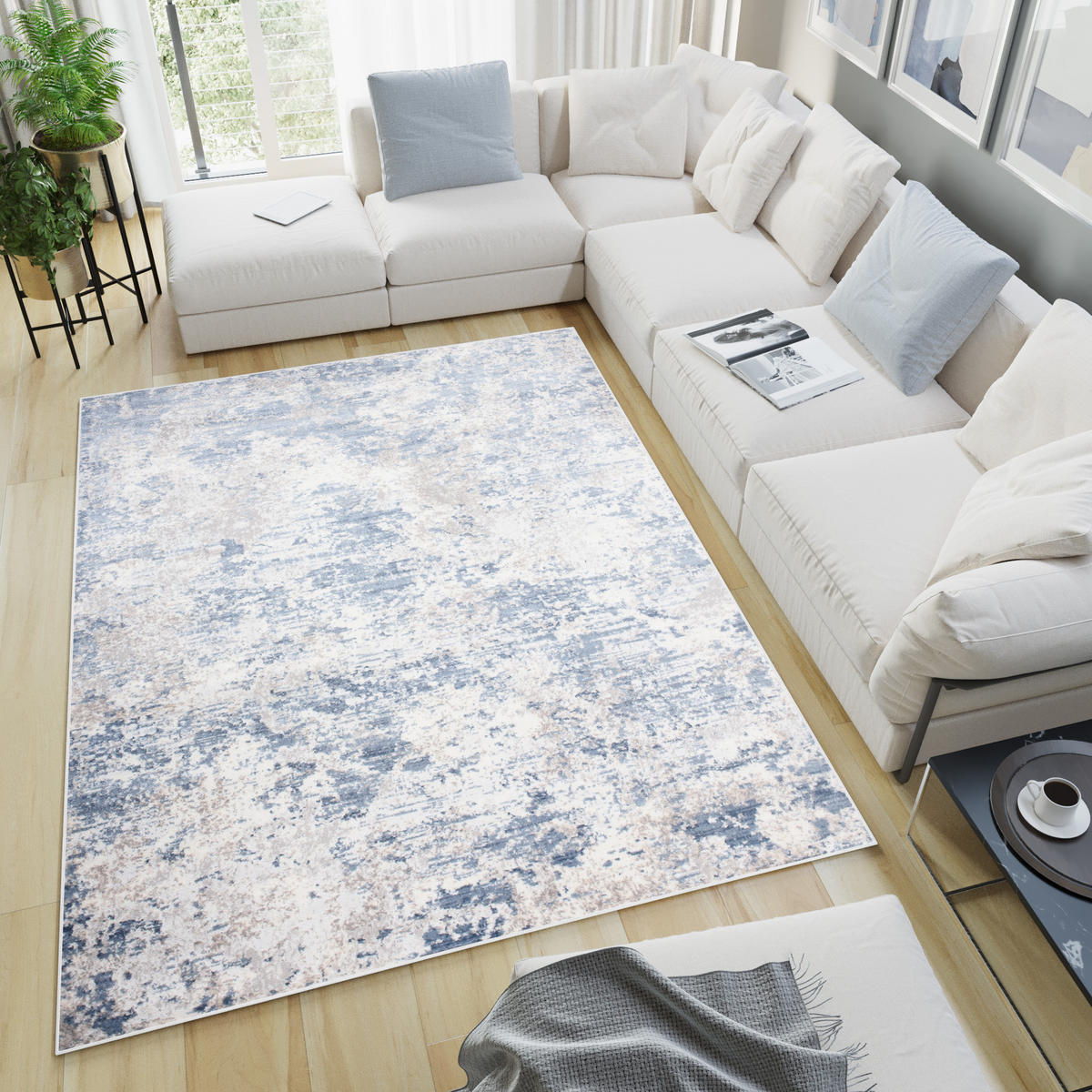 TEPPICH SKY Creme 140/200 cm - Creme, Textil (140/200cm) - Tapiso