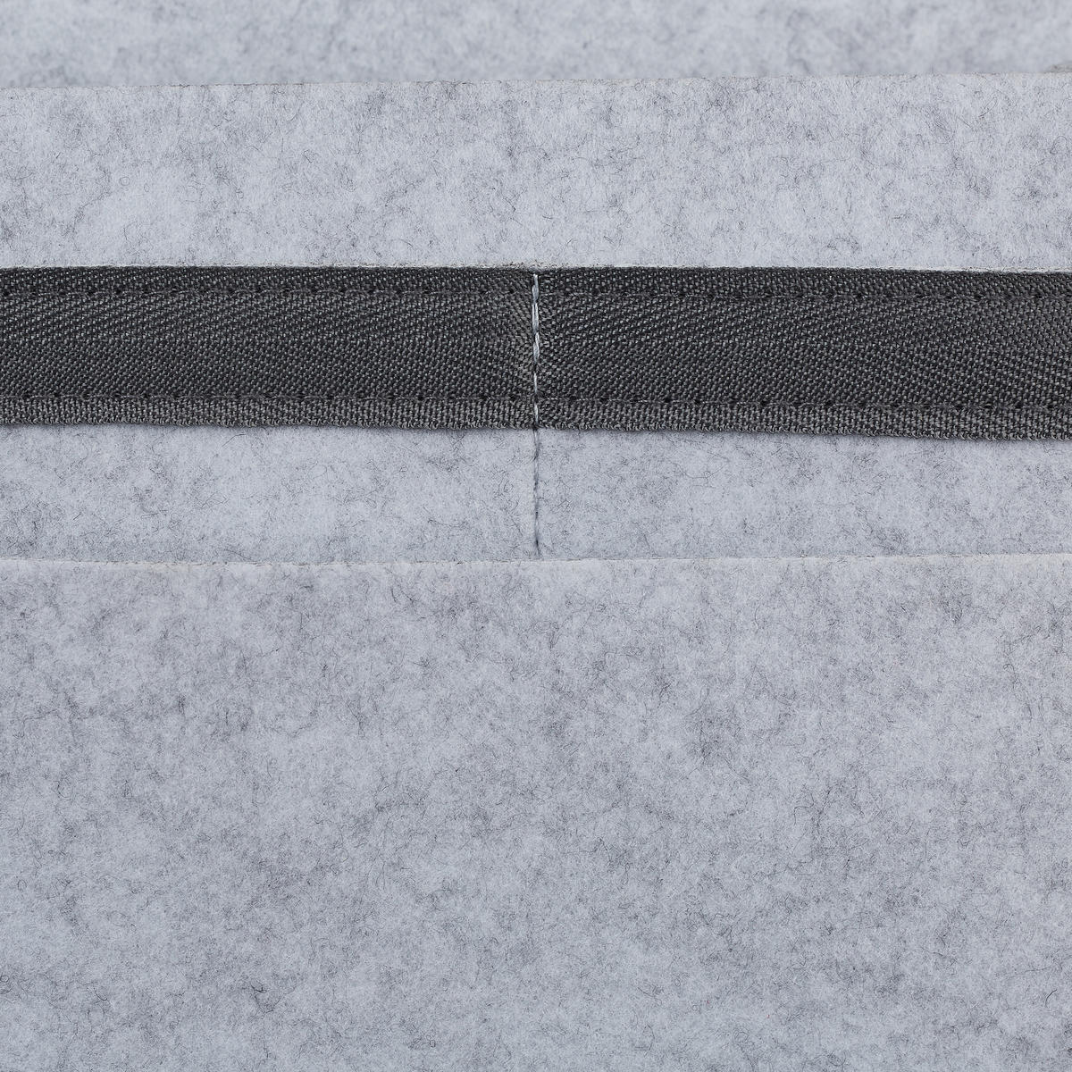 BETTTASCHE - Grau, Textil - Relaxdays