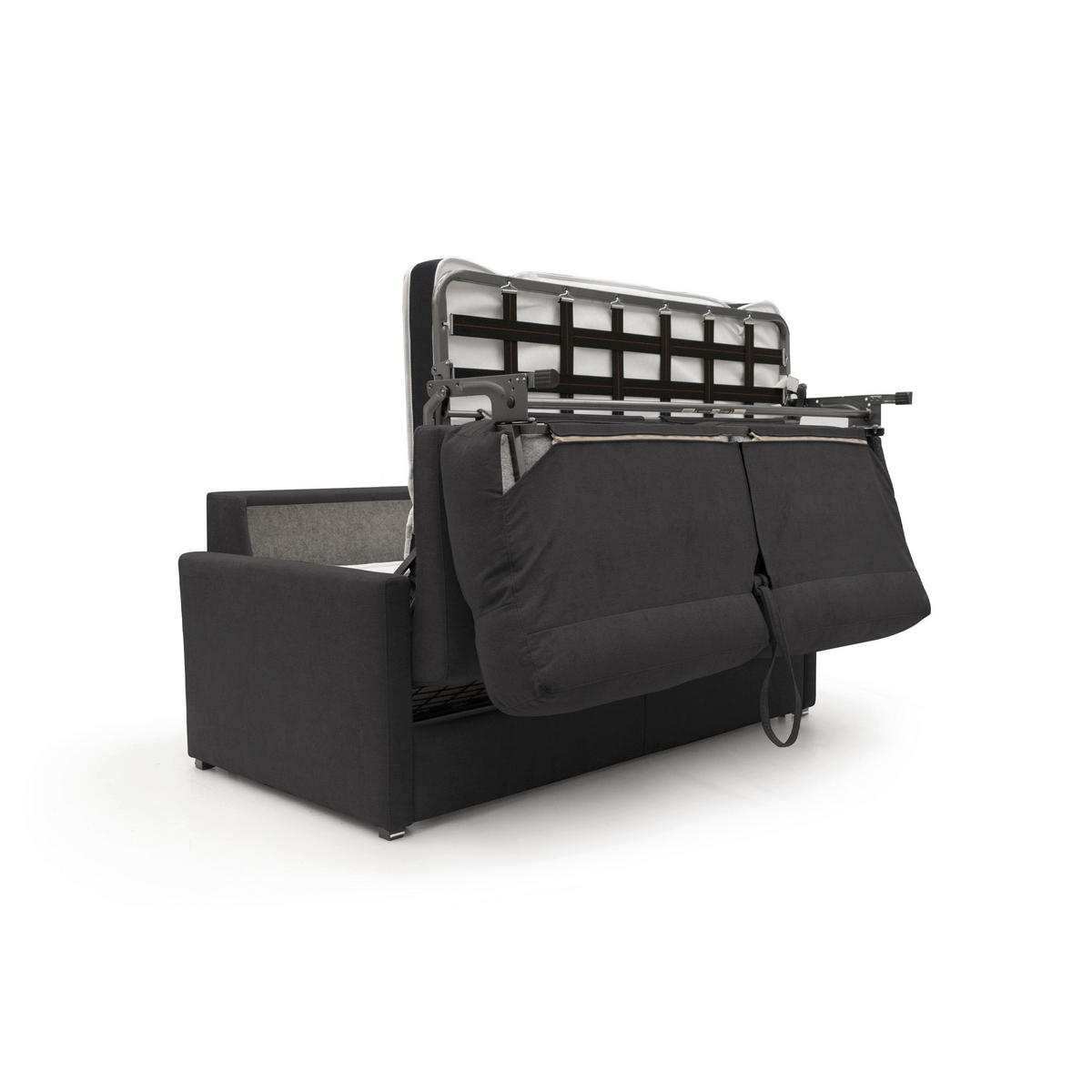 SCHLAFSOFA Margot - Schwarz, Textil (196/102/97cm) - Divani.store