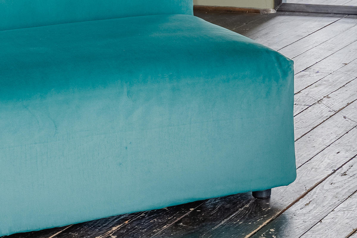 SESSEL MIA Grün Velvet - Schwarz/Grün, Kunststoff/Textil (120/72/120cm) - KAWOLA