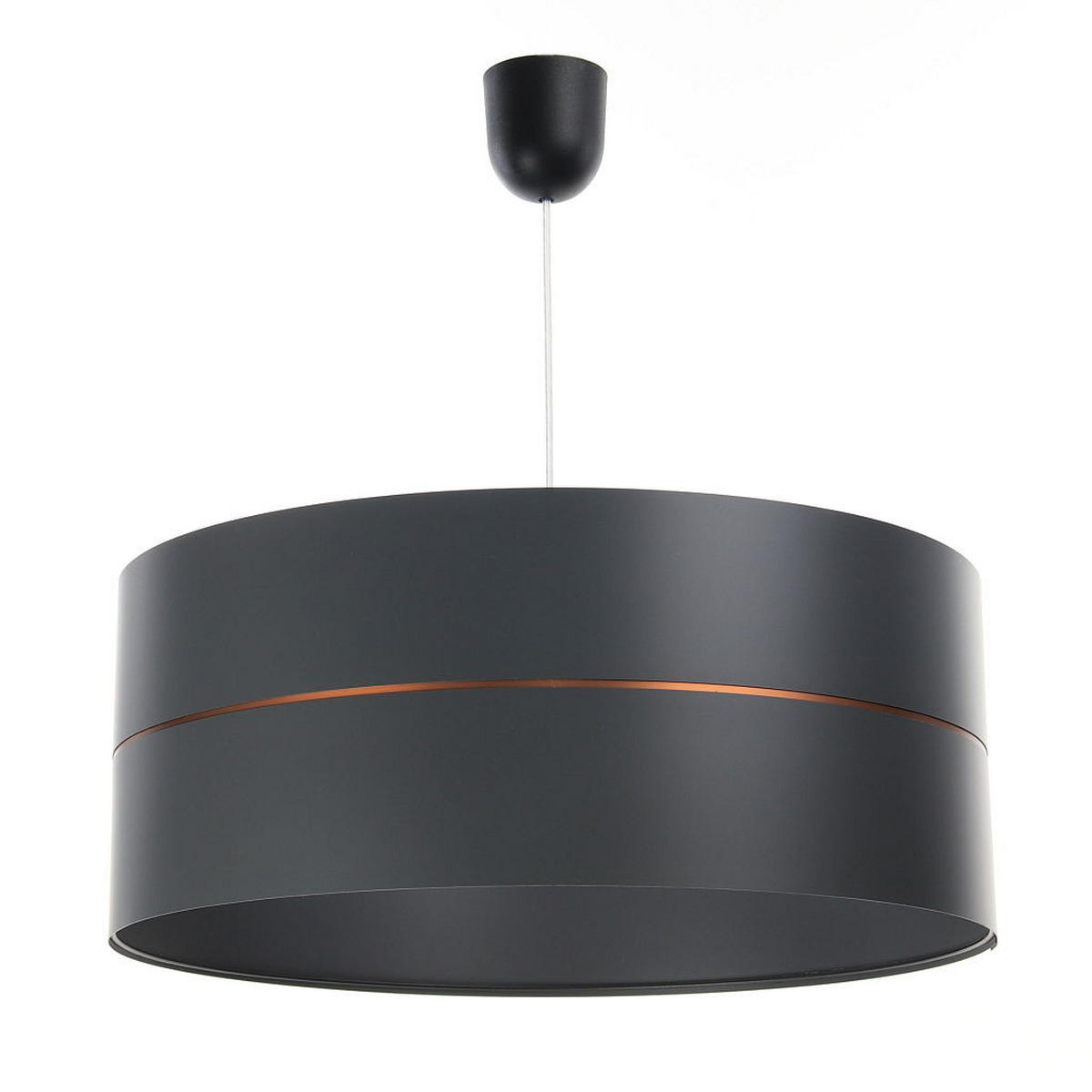 HÄNGELEUCHTE Grau 30/21 cm - Grau/Kupferfarben, Kunststoff (30/0.45/21cm) - ONZENO
