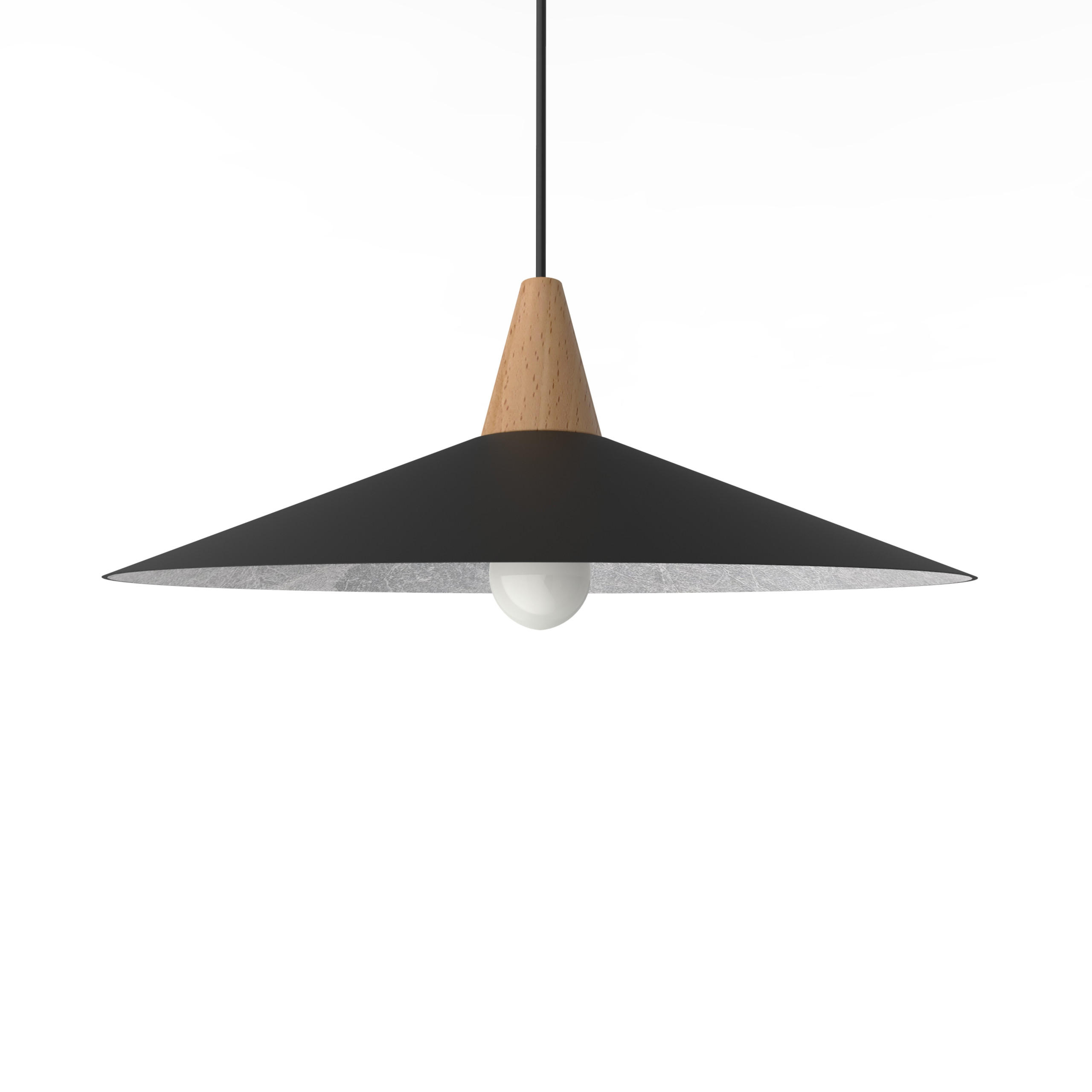 HÄNGELEUCHTE - Schwarz, Metall (40/40/15cm) - Lumicom
