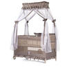 REISEBETT Palace, Baldachin beige/braun Moskitonetz zwei Ebenen Wickelauflage - Beige, Kunststoff (60/120cm) - Chipolino