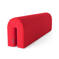 BETTUMRANDUNG Rot 70 x 20 cm - Rot, Textil (70/20/14cm) - VitaliSpa