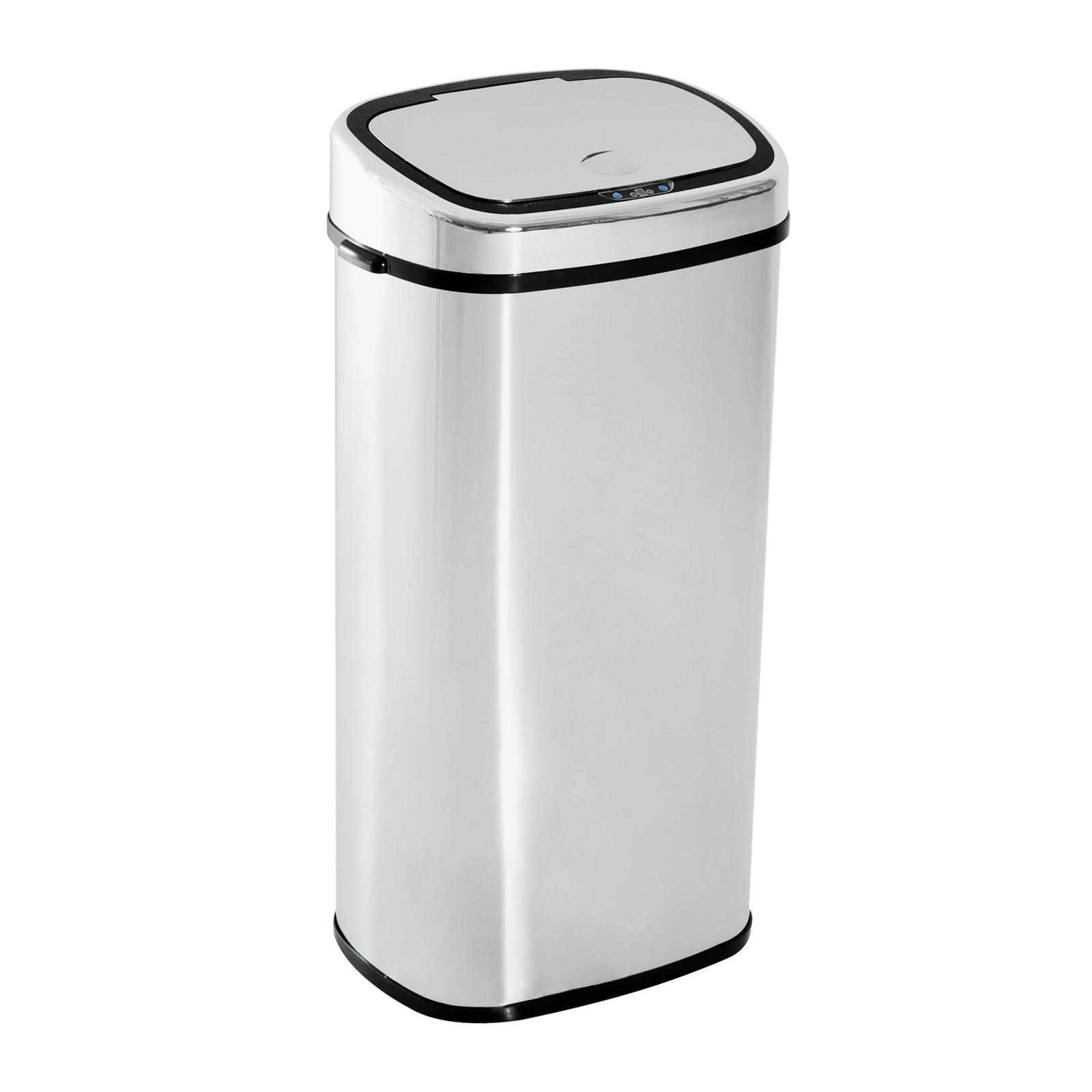 MÜLLEIMER DE-08927 68 L Automatik, berührungslos Silber - Silberfarben, Metall (29.5/78/40.5cm) - ComfortXL