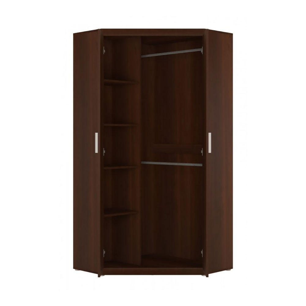 ECKKLEIDERSCHRANK Imperial Nussbaum Imperial / 93 / 93 / 195 cm - Nussbaumfarben/Braun, Holz/Holzwerkstoff (93/195/93cm) - Feldmann-Wohnen