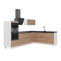 KUHINJA U OBLIKU SLOVA L Fame-Line, Hrast zlatnog tona, 287 x 207 cm, RP Antracit - hrast medunac, drvni materijal (287/153.6/60cm) - Vicco