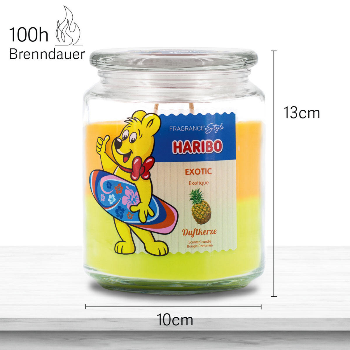 DUFTKERZE Haribo - Multicolor, Naturmaterialien/Glas (13cm)