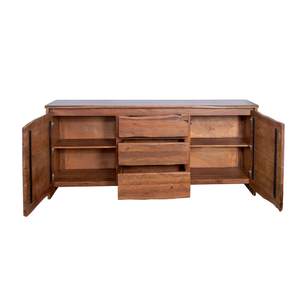Thumbnail - SAM Sideboard, Braun, Holz, Echtholz,Akazie, Rechteckig,Rechteckig, 200x90x45 cm, Wohnzimmer, Kommoden & Sideboards, Sid...