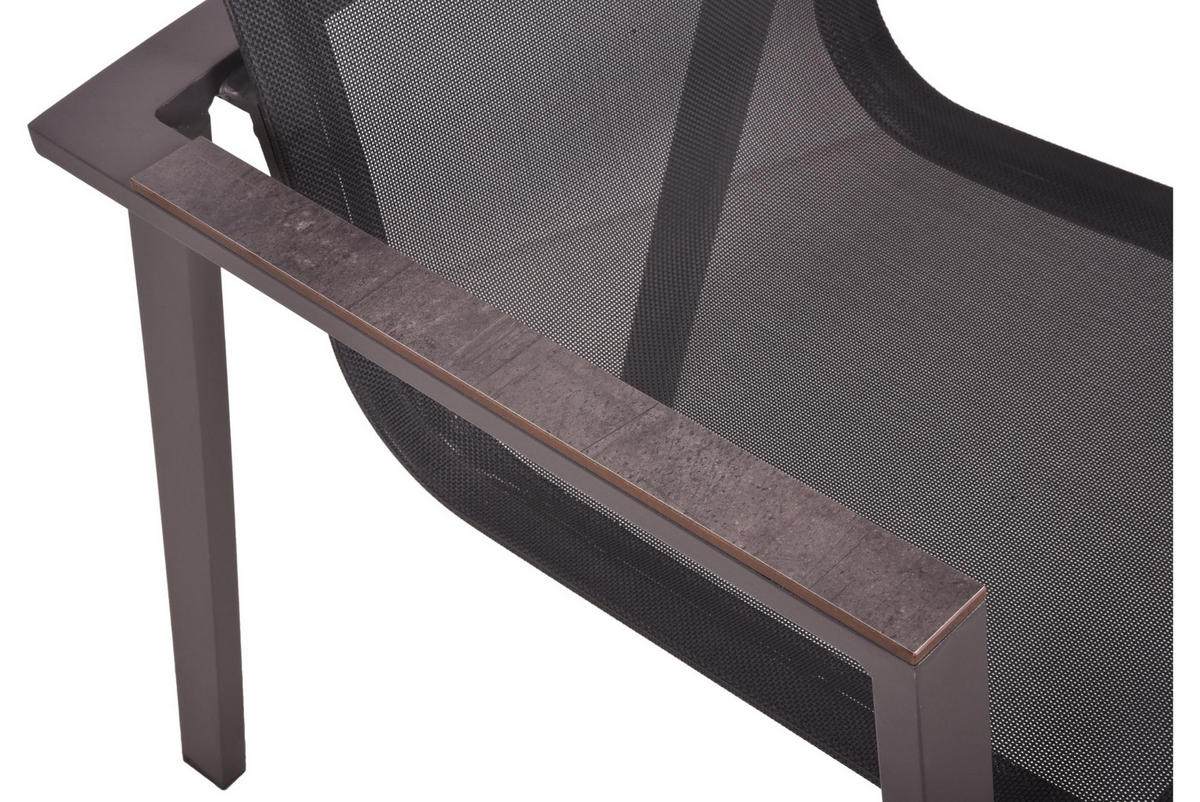 GARTEN-SITZGRUPPE Hauke 7-teilig Gartenmöbel-Set - Dunkelbraun, Kunststoff - DELUKE