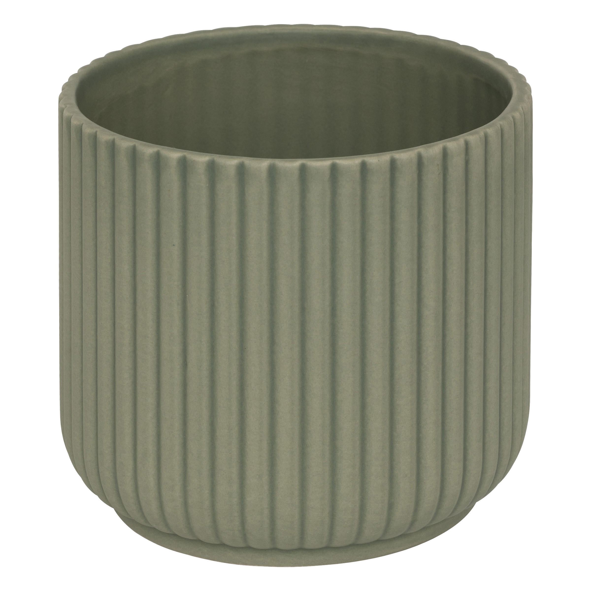 BLUMENTOPF Dolomit Nuria 13,5/12 cm - Grün, Stein (13.5/12/13.5cm) - Atmosphera Createur d´interieur