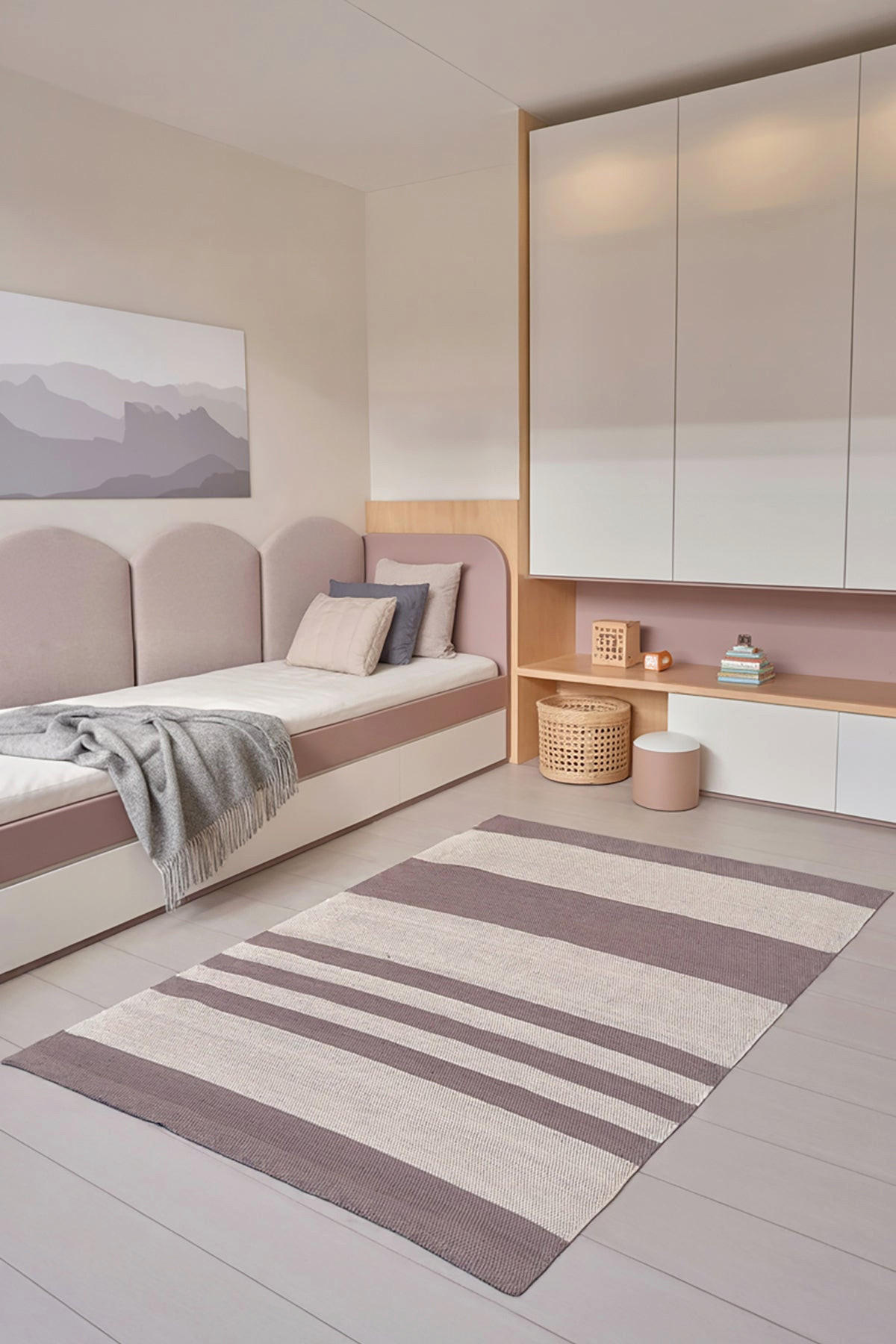 TEPPICH aus recycelter Baumwolle handgewebt bruin - Braun, Naturmaterialien (140/200cm) - AFK Living