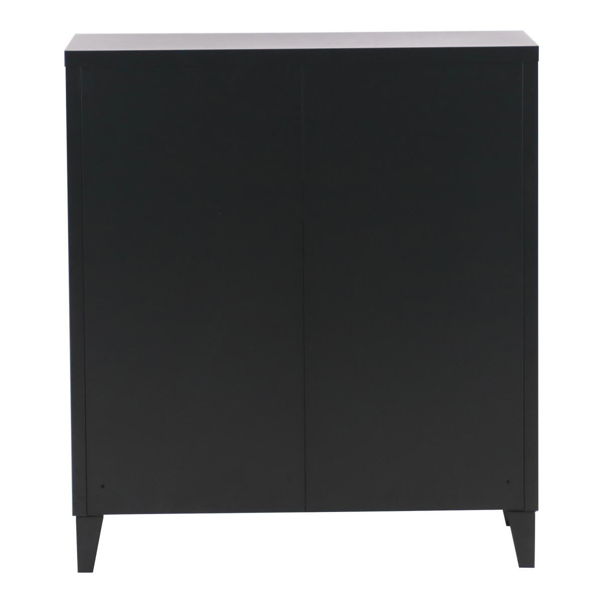 METALLSCHRANK Oripää - Schwarz, Metall (80/90/33cm) - [en.casa]