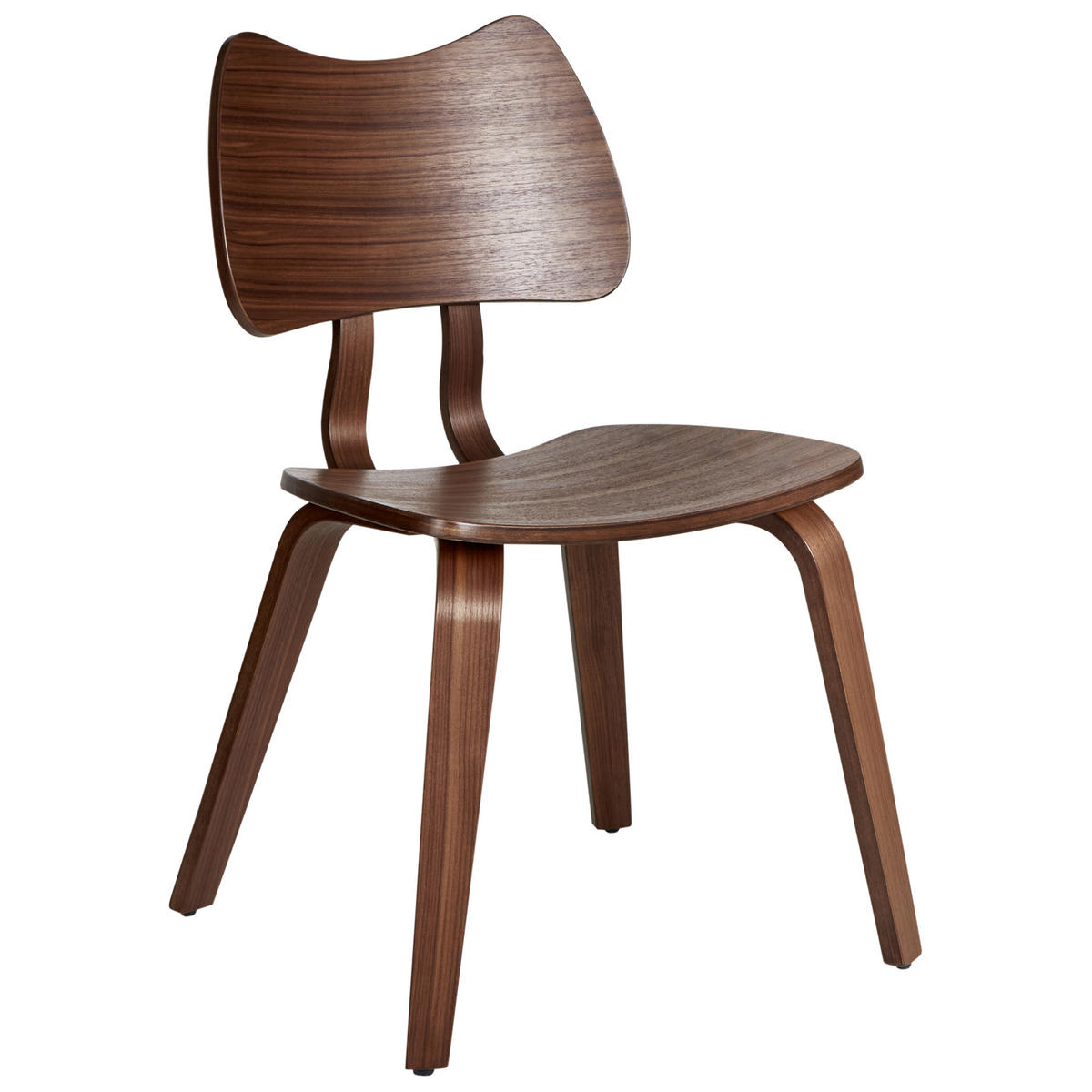 ESSZIMMERSTUHL 2er-Set Dunkelbraun Diana - Dunkelbraun, Holz (53/81/56cm) - Beliani