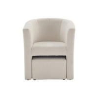 SESSEL mit gerader Rückenlehne - 1 Person - Stoff - Weiß - - Weiß, Textil (65/74/64cm) - Vente-Unique