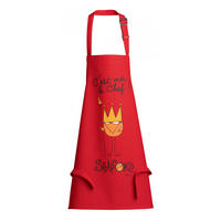 KINDERSCHÜRZE Shadok Roi Chef rot 52 x 63 cm - Rot, Textil (52/63cm) - Winkler