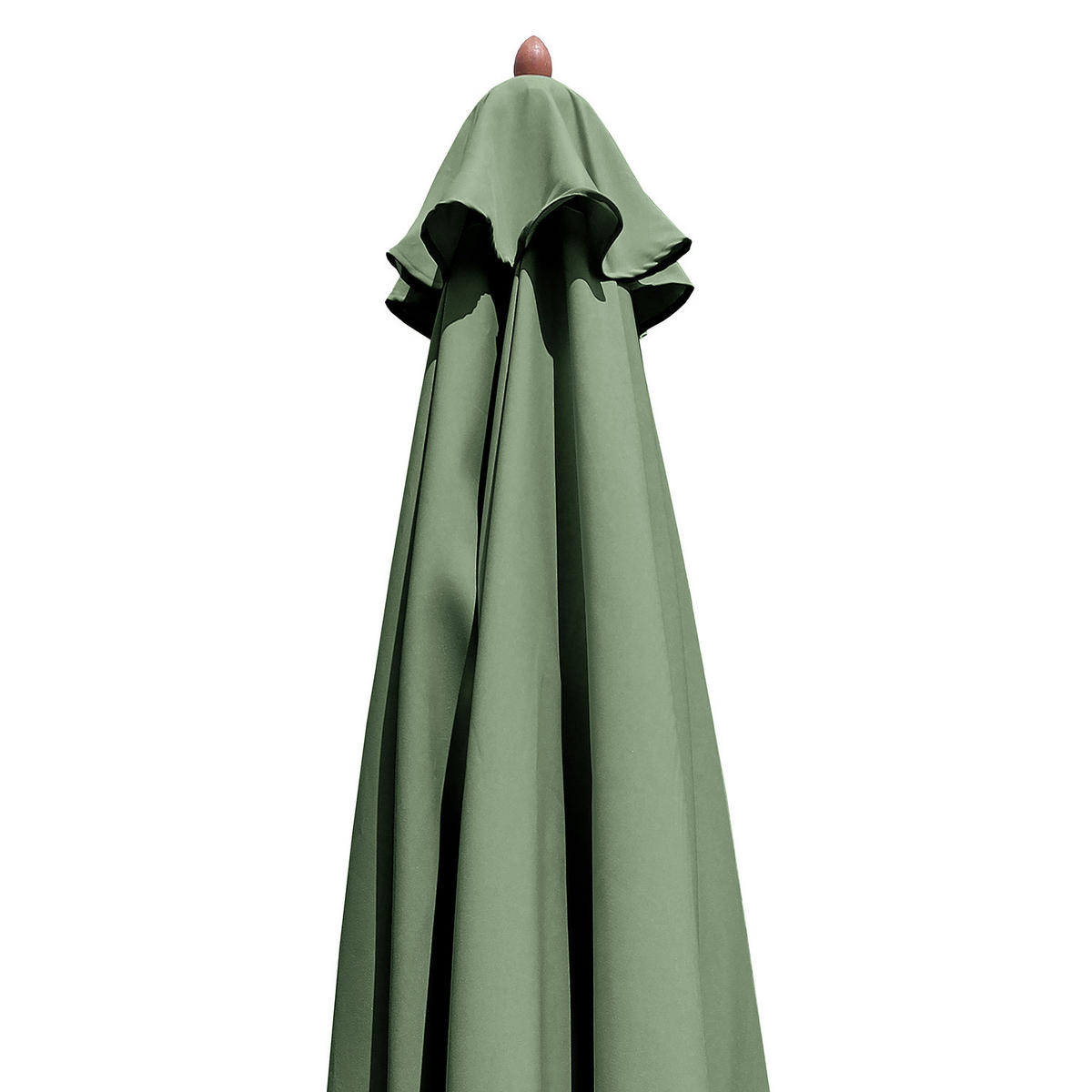 SONNENSCHIRM - Grau - Salbeigrün, Holz/Textil (300/300cm) - home24