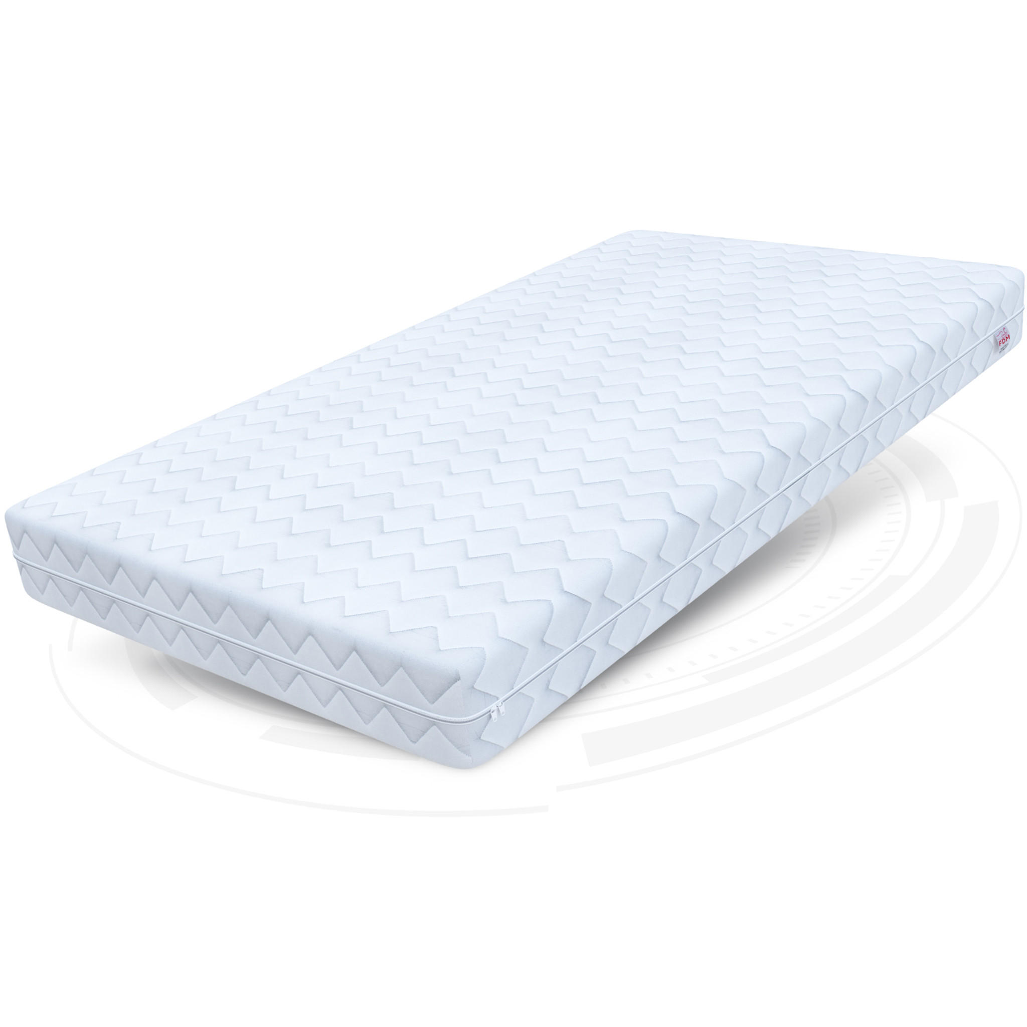KOMFORTSCHAUMMATRATZE Comfort Plus H3 10 cm - Weiß, Textil (80/200cm) - FDM