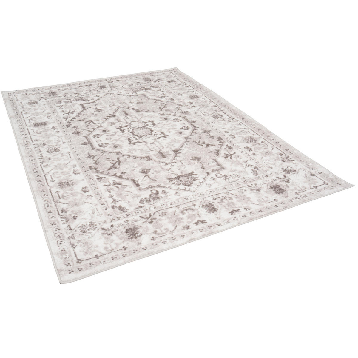 DESIGNER TEPPICH TAWIRA VINTAGE ORIENT BORDÜRE - Grau, Textil (140/200cm) - Pergamon