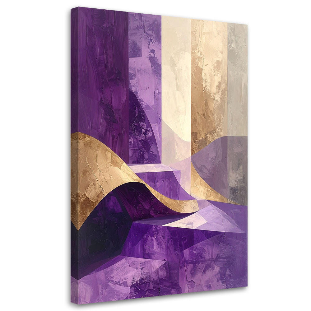 LEINWANDBILD Abstraktion 40x60cm - Lila, Textil (40/60cm) - Feeby